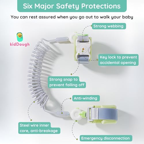 KidDough Anti Lost Wrist Link for Kids with Key and Lock - Image 4