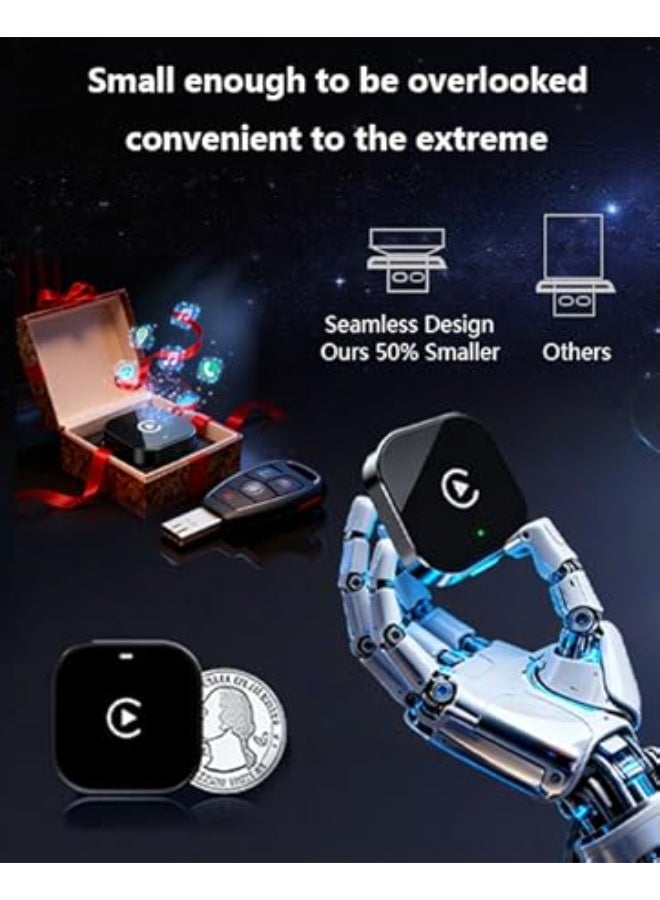 سيوسي محول Apple CarPlay لاسلكي، محول 2 في 1 لـ Wireless CarPlay و Android Auto، توصيل وتشغيل، متوافق مع أكثر من 1000 سيارة تدعم CarPlay السلكي - Image 5