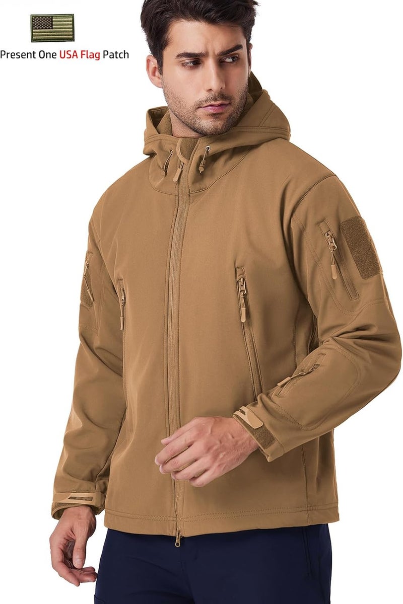 ReFire Gear Men's Army Special Ops Military Tactical Jacket Softshell Fleece Hooded Outdoor Coat - Image 4
