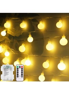 Litehom Outdoor String Lights 165 Feet 40 LED Lights with Remote 8 Modes Battery Operated Ball Fairy Light for Bedroom Xmas Tree Decor Diwali Decpration Light Warmwhite 40 Ball with Remote