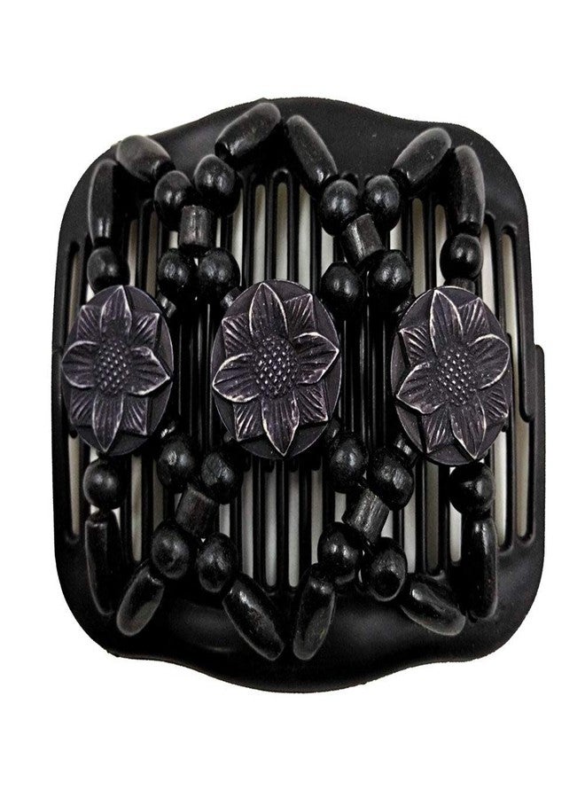 LOVEF 4 Pcs Wood Double Combs Magic Hair Clips Women Hair Combs Bun Maker Hair Accessories - Image 5