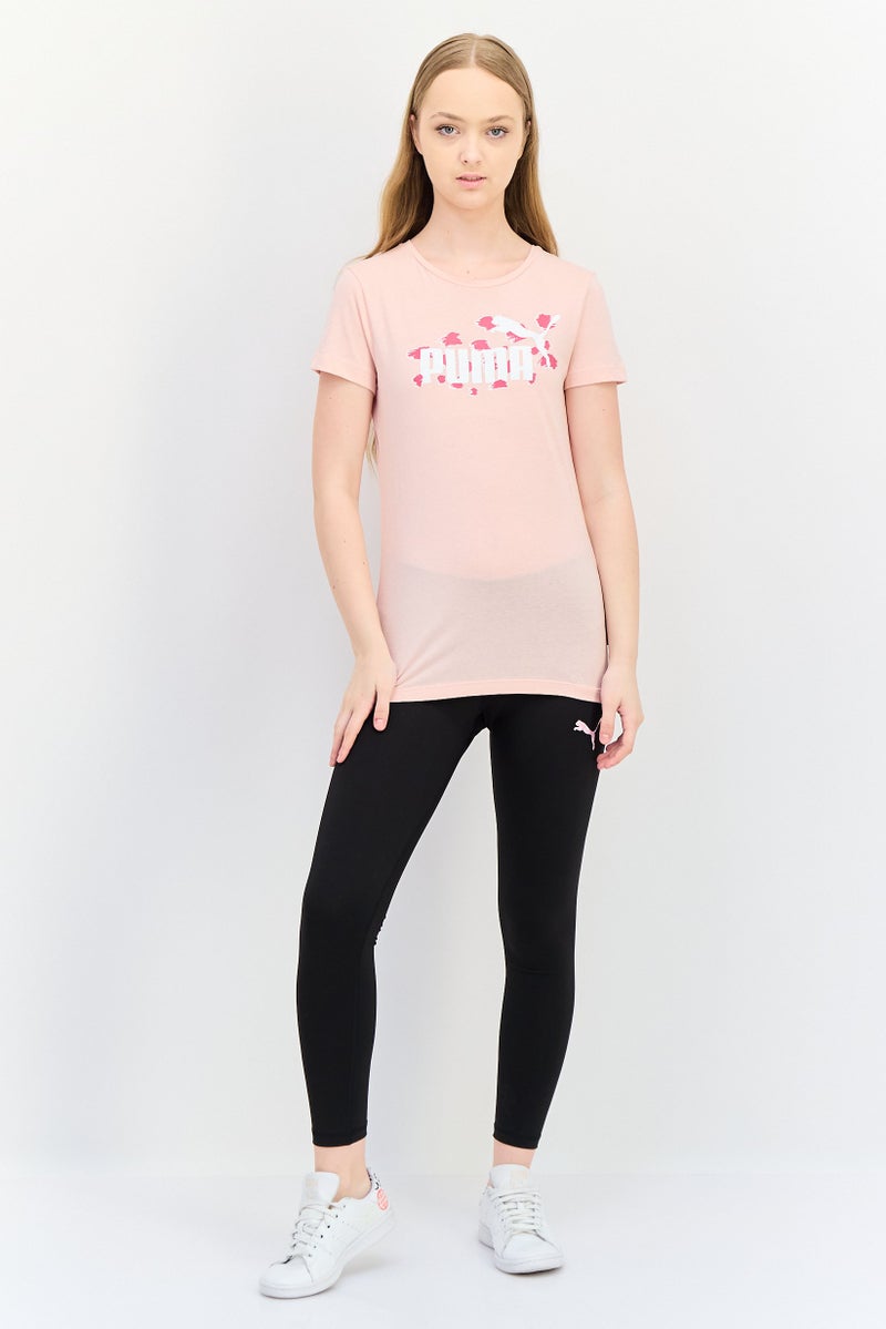 PUMA Women Sportswear Fit Short Sleeves Training T-shirt, Peach - Image 2