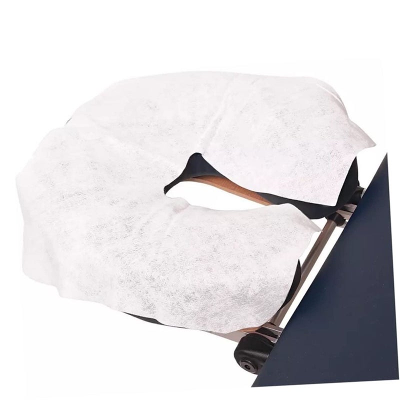 Healeved 100Pcs Disposable Nonwoven Headrest Covers for Massage Chairs Comfortable Absorbent for Spa the Go Use - Image 4