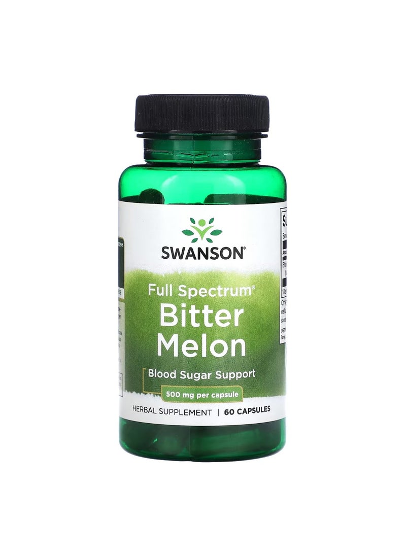 SWANSON Full Spectrum Bitter Melon, 500 mg, 60 Capsules 
