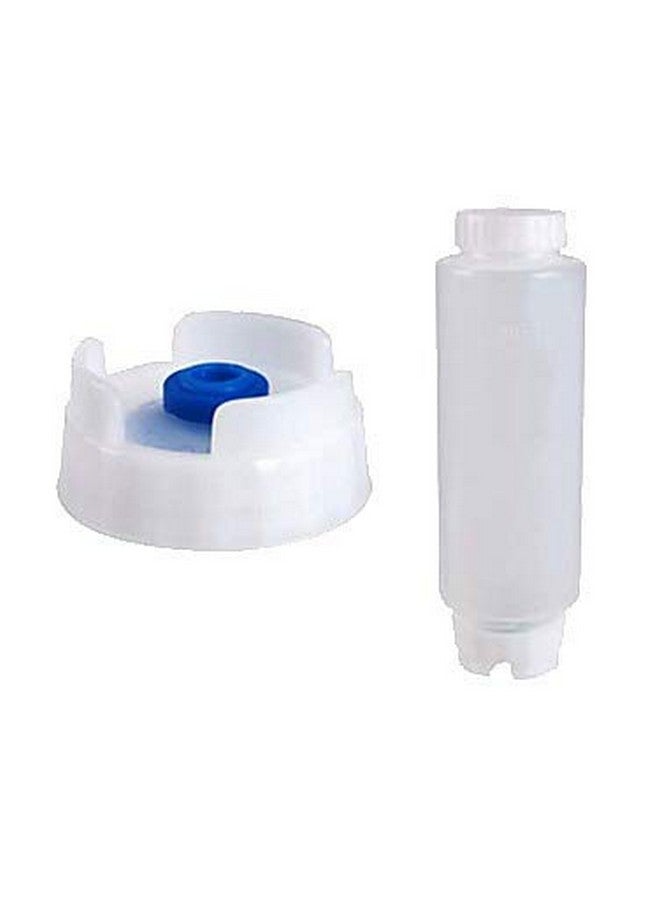 FIFO FIFO Squeeze Bottle Refillable 12 oz | Blue Tip Large Valve Dispenser for Thick Condiments, Sauces, Batter and Dressing | Self Sealing No Drip No Hassle | (3 Pack)  - Image 1