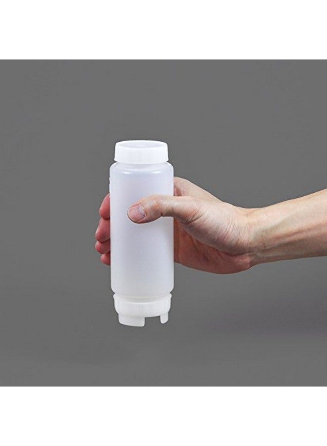FIFO FIFO Squeeze Bottle Refillable 12 oz | Blue Tip Large Valve Dispenser for Thick Condiments, Sauces, Batter and Dressing | Self Sealing No Drip No Hassle | (3 Pack)  - Image 3