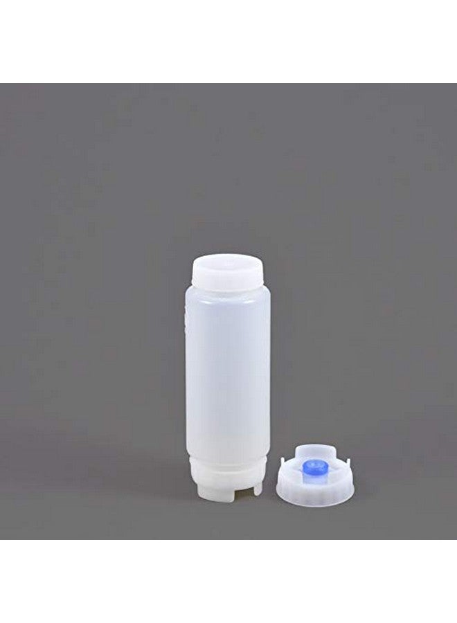 FIFO FIFO Squeeze Bottle Refillable 12 oz | Blue Tip Large Valve Dispenser for Thick Condiments, Sauces, Batter and Dressing | Self Sealing No Drip No Hassle | (3 Pack)  - Image 2