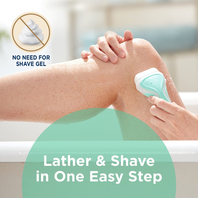 Intuition شيفك إنتويشن إعادة تعبئة، شفرات حلاقة للنساء للبشرة الحساسة | شفرات حلاقة إنتويشن مع الألوة العضوية، إعادة تعبئة الشفرات، 6 قطع (عبوة من 1) - Image 2