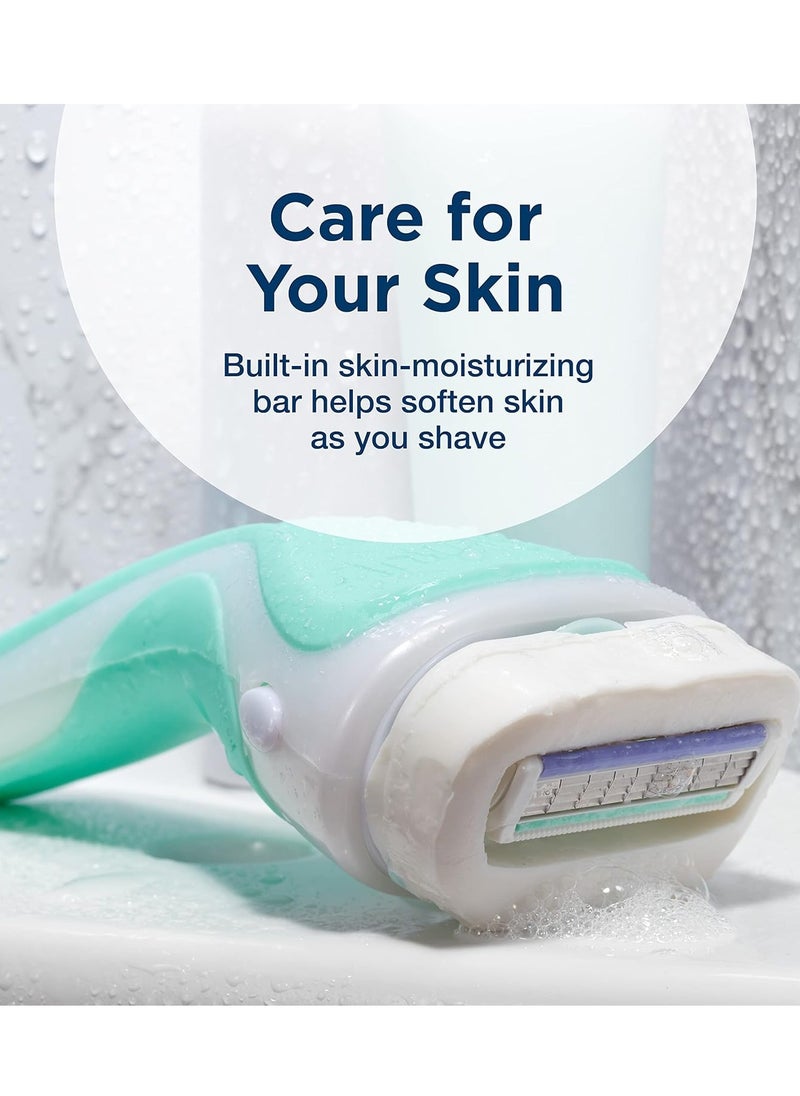 Intuition Schick Intuition Refill, Razors for Women Sensitive Skin | Intuition Razor Blades Refill with Organic Aloe, Razor Refills , 6 Count (Pack of 1)  - Image 3