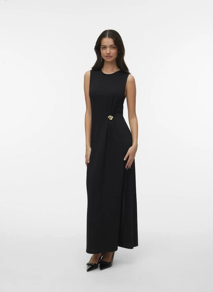 فيرو مودا Sleeveless Crew Neck Maxi Dress