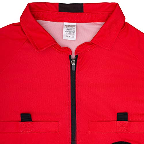 Total Soccer Factory New! 2018 Soccer Referee Jersey (2018 Red, Adult Small) - Image 3