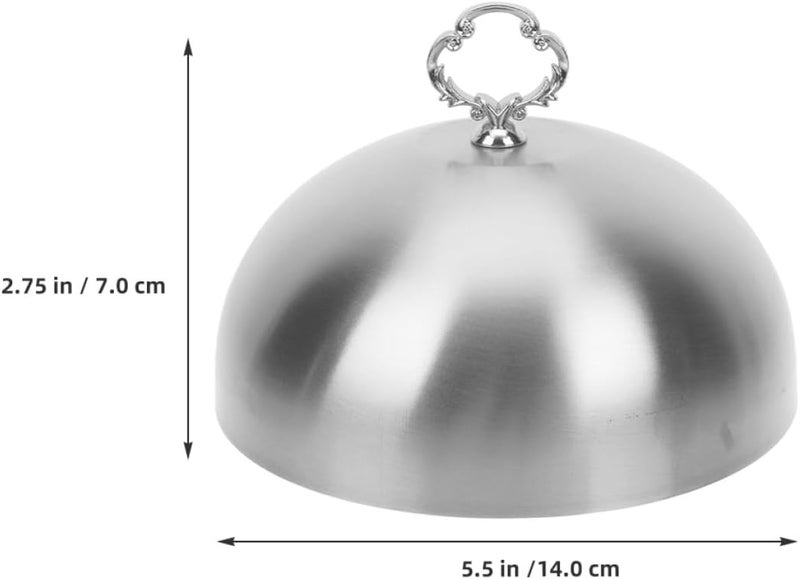 Odor free color Luxshiny Stainless Steel Basting Cover Dome 14cm Thick Food Cloche Lid for Griddle Cooking Outdoor Grease Splatter Guard Pan Cover Intra-city fast distribution Global flexible sizing options Diverse operation compatible On-demand local restock Spec upgraded improved quality Hardness boosted processed substance Local available supply Gulf user preference oriented build Cost saving user oriented build Odor resistant Flexible varied design User friendly optimized build Remote village delivery cover Balanced structure Periodic restock local Ergonomic build Public demand affordable quality Wear resistant Local market compliant trusted quality Ventilated design All user affordable trusted quality Confirmed available stock Multi-source stock guarantee Transit & use compatible - Image 2
