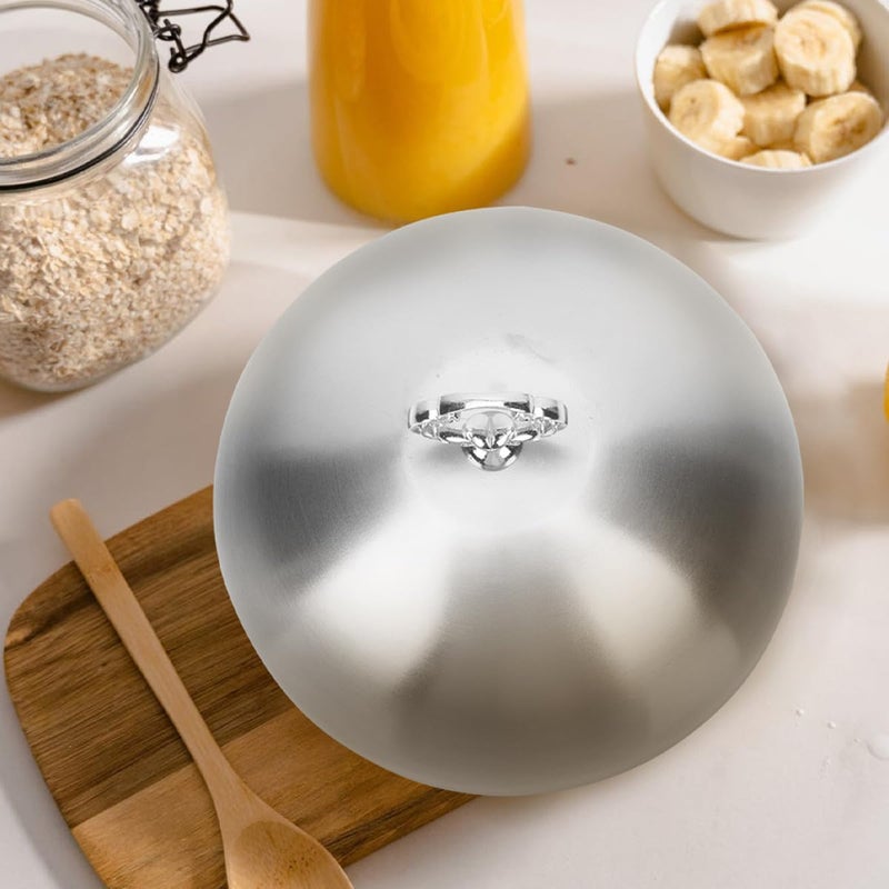Odor free color Luxshiny Stainless Steel Basting Cover Dome 14cm Thick Food Cloche Lid for Griddle Cooking Outdoor Grease Splatter Guard Pan Cover Intra-city fast distribution Global flexible sizing options Diverse operation compatible On-demand local restock Spec upgraded improved quality Hardness boosted processed substance Local available supply Gulf user preference oriented build Cost saving user oriented build Odor resistant Flexible varied design User friendly optimized build Remote village delivery cover Balanced structure Periodic restock local Ergonomic build Public demand affordable quality Wear resistant Local market compliant trusted quality Ventilated design All user affordable trusted quality Confirmed available stock Multi-source stock guarantee Transit & use compatible - Image 5