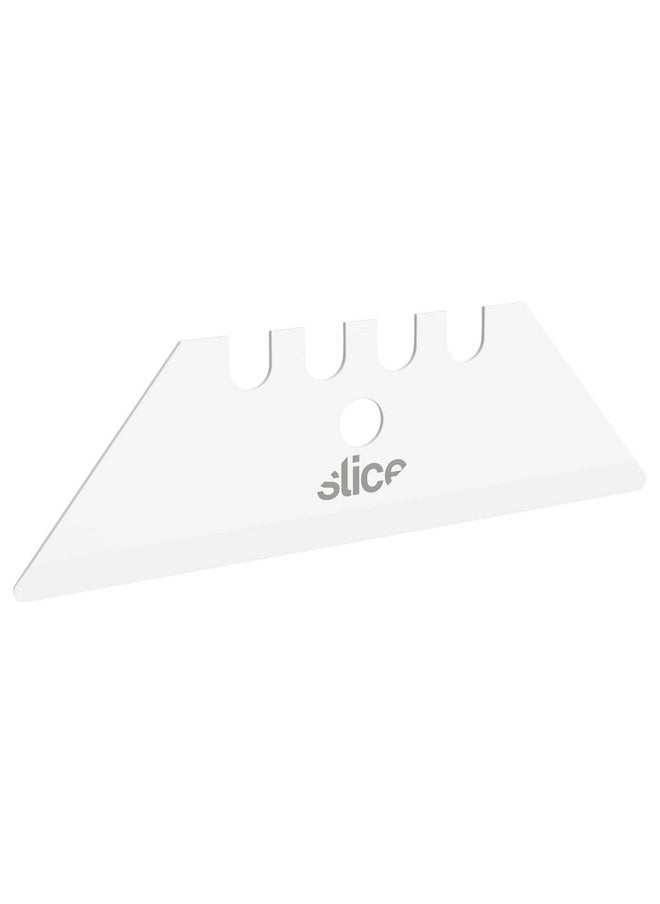 Slice Slice 10524 Ceramic Utility Blades (Rounded-Tip), Finger-Friendly, Safe to Touch, Strong, Durable, Last 11 Times Longer Than Metal, Multiple Tool Compatibility (2 Blades)  - Image 1