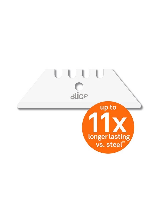 Slice Slice 10524 Ceramic Utility Blades (Rounded-Tip), Finger-Friendly, Safe to Touch, Strong, Durable, Last 11 Times Longer Than Metal, Multiple Tool Compatibility (2 Blades)  - Image 3