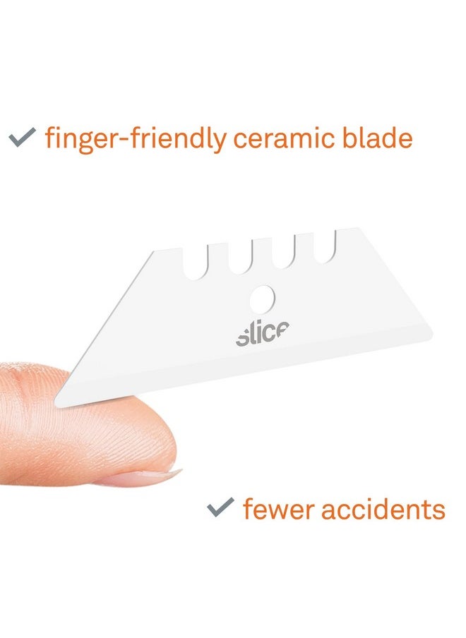 Slice 10524 Ceramic Utility Blades (Rounded-Tip), Finger-Friendly, Safe to Touch, Strong, Durable, Last 11 Times Longer Than Metal, Multiple Tool Compatibility (2 Blades) - pzsku/Z2A92B4A7D2DE2E7DAB73Z/45/_/1740982747/c373cdb5-32c2-4c1b-8c11-cb3e387f51c9