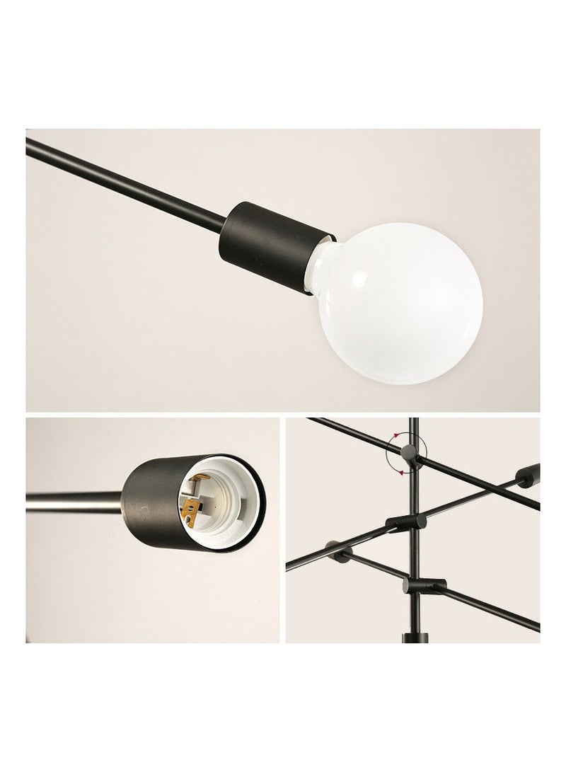 Cluc Sputnik Chandelier - 4 Bulb - Black - Image 4