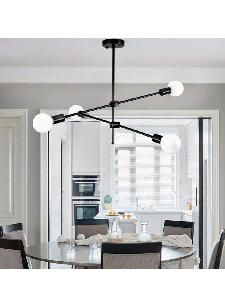 Cluc Sputnik Chandelier - 4 Bulb - Black - Image 3