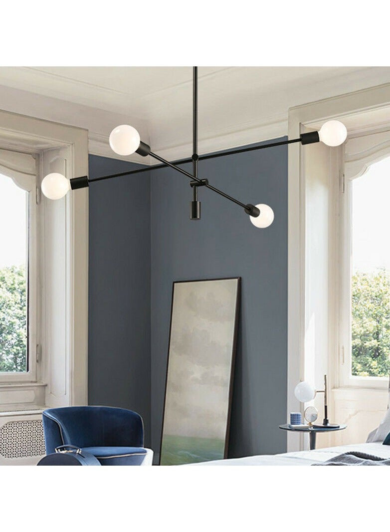 Cluc Sputnik Chandelier - 4 Bulb - Black - Image 2