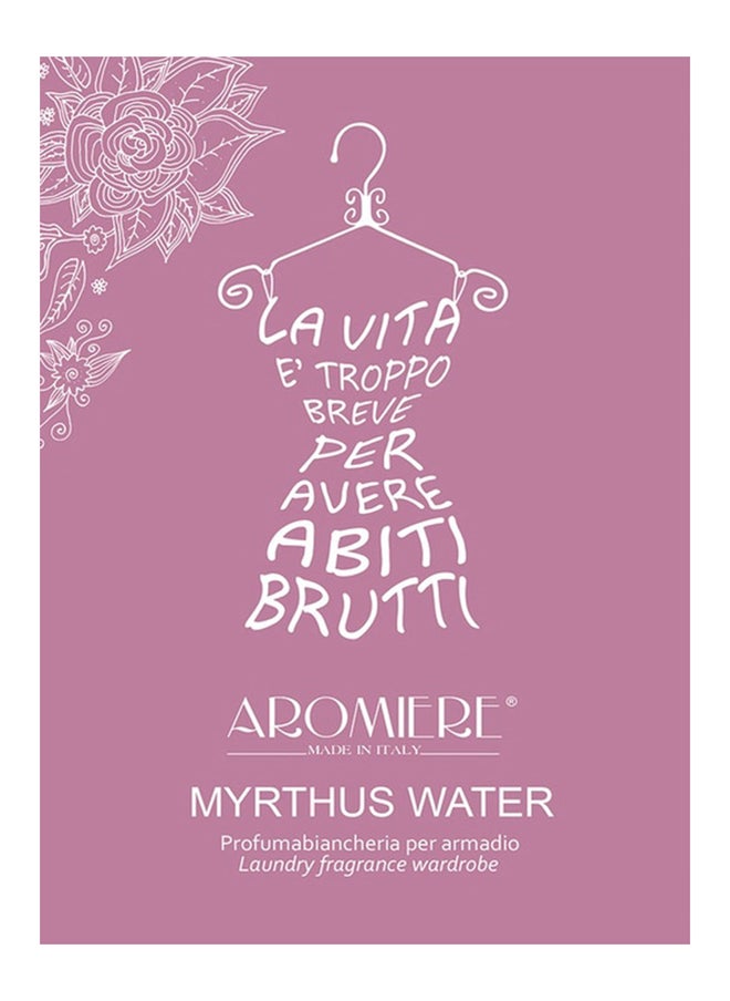 Aromiere Myrtus Water Laundry Fragrance Wardrobe Pouch 9 g Size Made in Italy  - Image 2