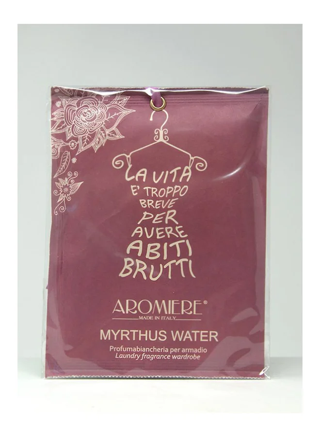 Aromiere Myrtus Water Laundry Fragrance Wardrobe Pouch 9 g Size Made in Italy