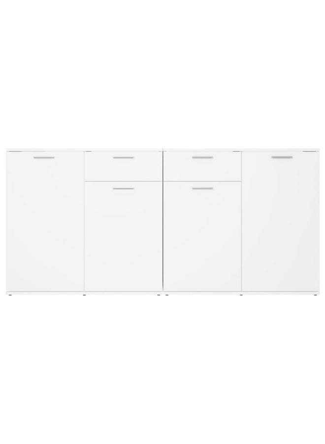 vidaxl Sideboard White 160x36x75 cm Engineered Wood 3074927 - Image 3