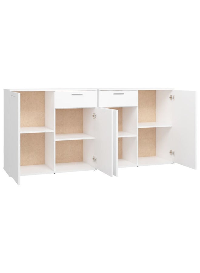 vidaxl Sideboard White 160x36x75 cm Engineered Wood 3074927 - Image 5