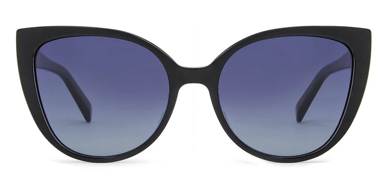 John Jacobs Women's JJ Tints Full Rim Cat Eye Frame Polarized &amp; UV Protected Sunglasses JJ S13028 - 52mm - Black