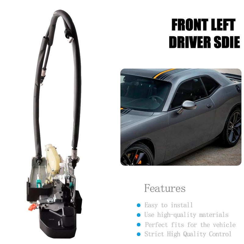 Unikpas Front Door Latch Compatible for Dodge Challenger 2015-2023 - Left Driver Side Door Lock Latch Actuator Assembly - Image 3
