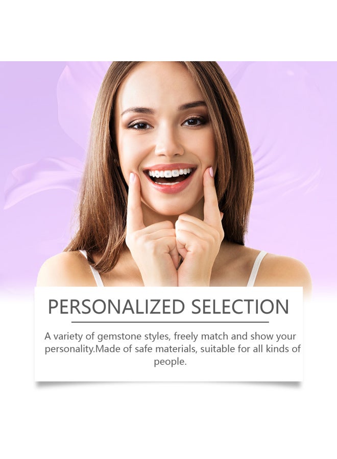 Eelhope Teeth Beauty Set Fashion Beauty Decoration Diamond Combination Personality Shine Light Up Smile Style - Image 3