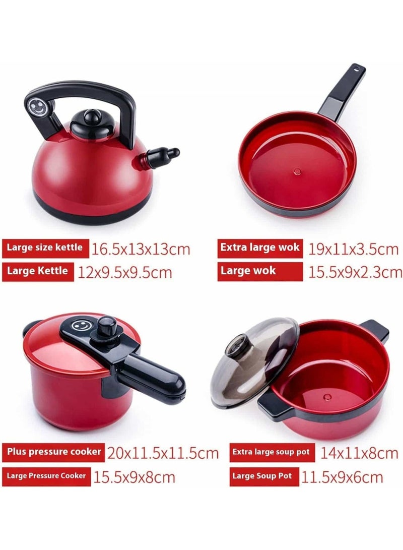 Mitoy 71 PCS Kids Kitchen Pretend Play Set, Realistic Cooking Toys with Food & Utensils for Toddlers, Kitchen Role - Play in Home/Bedroom - Image 2