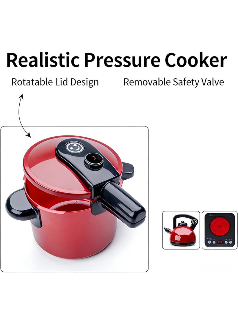 Mitoy 71 PCS Kids Kitchen Pretend Play Set, Realistic Cooking Toys with Food & Utensils for Toddlers, Kitchen Role - Play in Home/Bedroom - Image 5