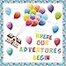 B1ykin 121Pcs Colorful Balloons Bulletin Board Name Tags Decoration Set Mix Adventure Balloon Cloud Cutout Borders Accents Classroom Welcome Wall Chalkboard Party Supplies for Elementary School Door - Image 3