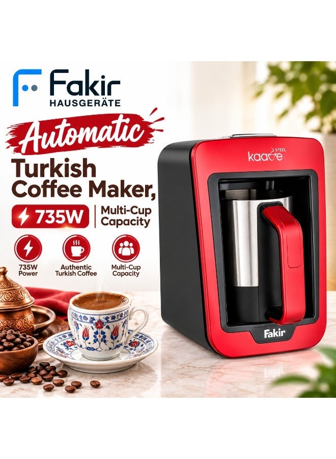 Fakir Turkish Coffee Maker 735W - Automatic Arabic Mocha Coffee & Milk Warmer with Pot, Multi-Cup Capacity, Auto Shutoff, Overheat Protection & Easy Cleaning for Home, Office & Gatherings - Image 1