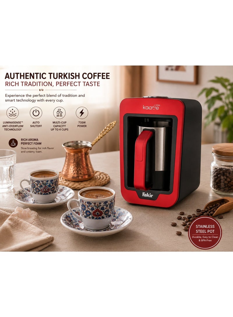 Fakir Turkish Coffee Maker 735W - Automatic Arabic Mocha Coffee & Milk Warmer with Pot, Multi-Cup Capacity, Auto Shutoff, Overheat Protection & Easy Cleaning for Home, Office & Gatherings - Image 3