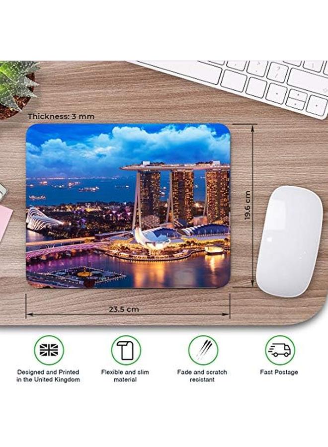 Marina Bay Singapore Travel Mouse Mat Pad Computer Pc Laptop Gaming Office Home Desk Accessory Gadget 2149