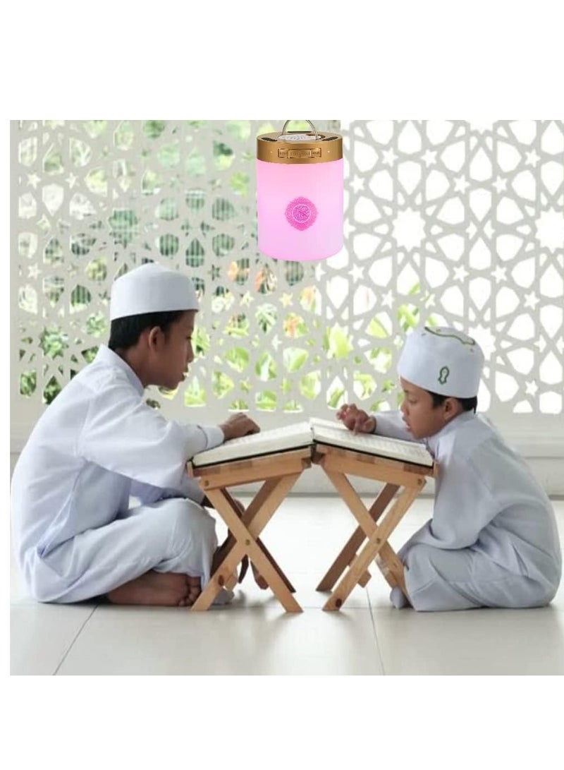 ELTRAZONE Quran Speaker Touch Lamp, 4 in 1 Bluetooth Speaker with 7 Colors LED Light, Quran Recitations and Song, FM Broadcast, Remote & Touch Control Quran Speaker Lamp - Image 5