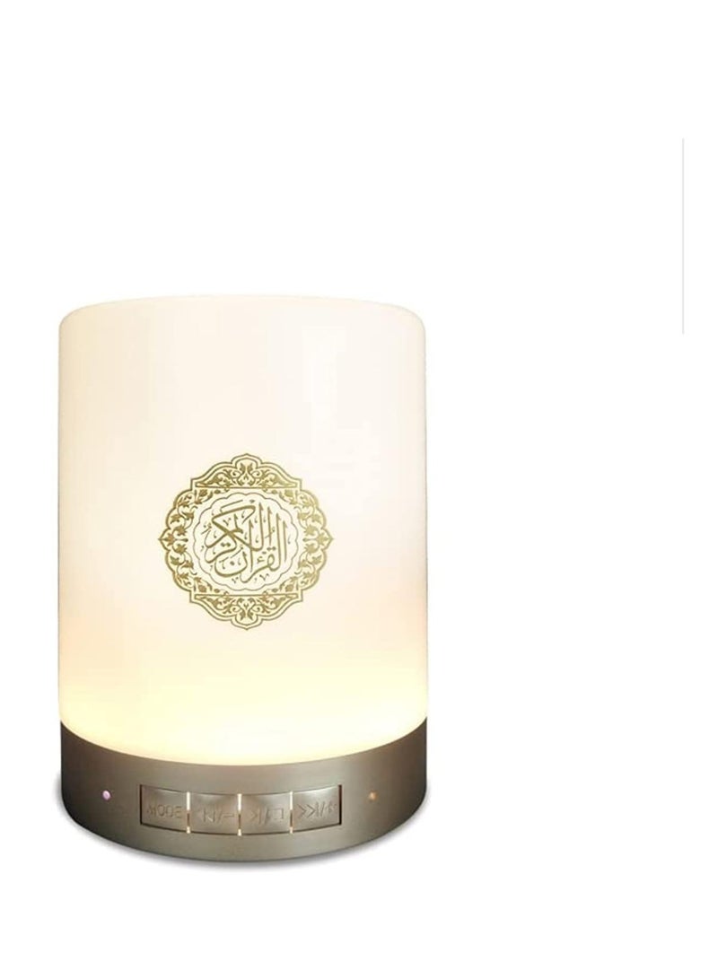 ELTRAZONE Quran Speaker Touch Lamp, 4 in 1 Bluetooth Speaker with 7 Colors LED Light, Quran Recitations and Song, FM Broadcast, Remote & Touch Control Quran Speaker Lamp - Image 1