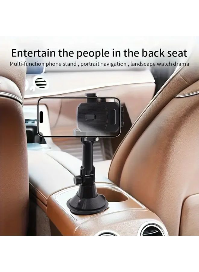 Black Heavy Duty Car Cup Holder Tablet Phone Mount Adjustable Dashboard Base - Image 5