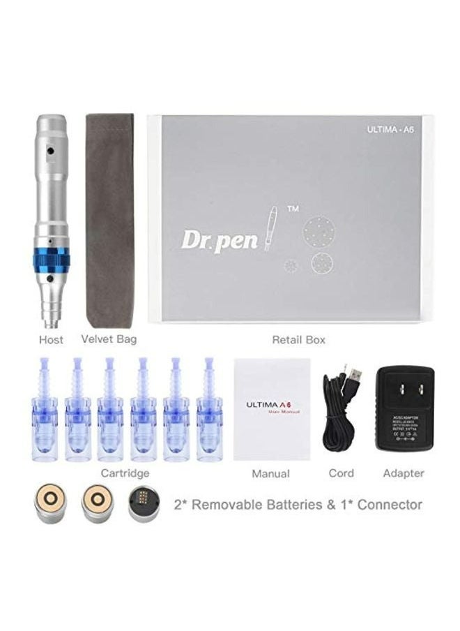 Dr pen Ultima A6 Professional Microneedling For Skin Care Tool Kit for Face and Body-Silver  - Image 3