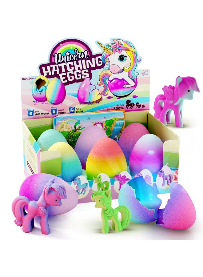 Dan&Darci بيض مفاجأة تفقيس يونيكورن للأطفال - 6 عبوات - ينمو 600% - ألعاب يونيكورن للبنات والأولاد من عمر 3-8 سنوات - أفكار هدايا عيد الميلاد وهدايا حفلات للأطفال من عمر 3 سنوات فما فوق - هدايا للأعمار 3 4 5 6 7 8 - Image 1