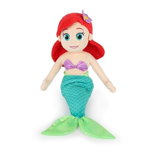 Jay Franco Kids Plush Pillow Buddy 21 Inches UltraSoft Stuffed Plushie Cozy Pillow Official Licensed Product Multi Princess Ariel - Image 5