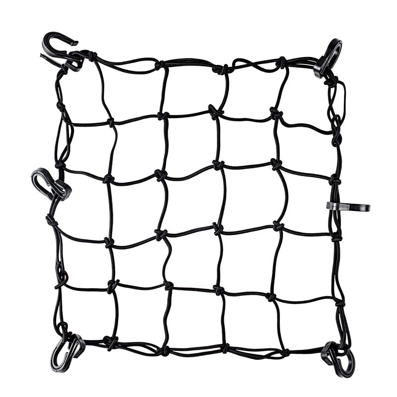 Super Strong Stretch HeavyDuty 15 Cargo Net for Motorcycle ATV Stretches to 45 Black