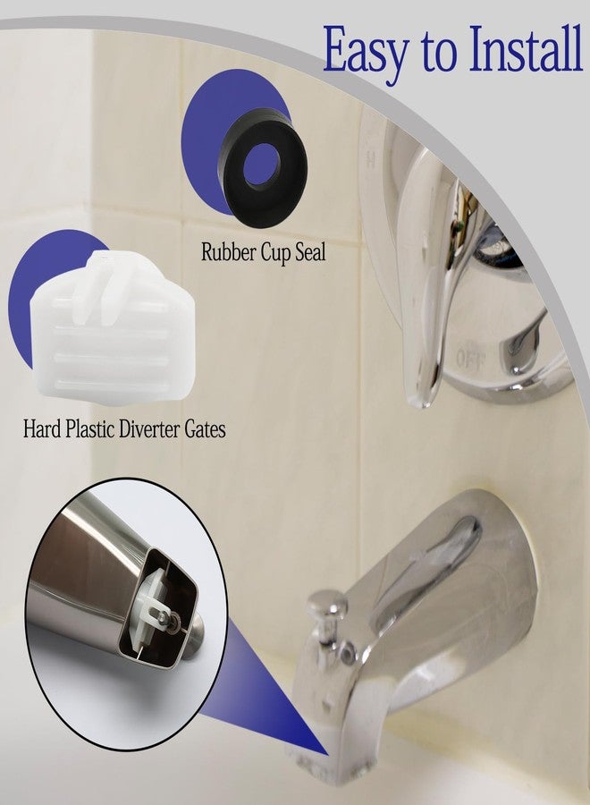 Luomorgo 3 Pcs Cup Seal & Diverter Gate Compatible with Bathtub Spout, Shower Tub Spout Replacement Parts - Image 2