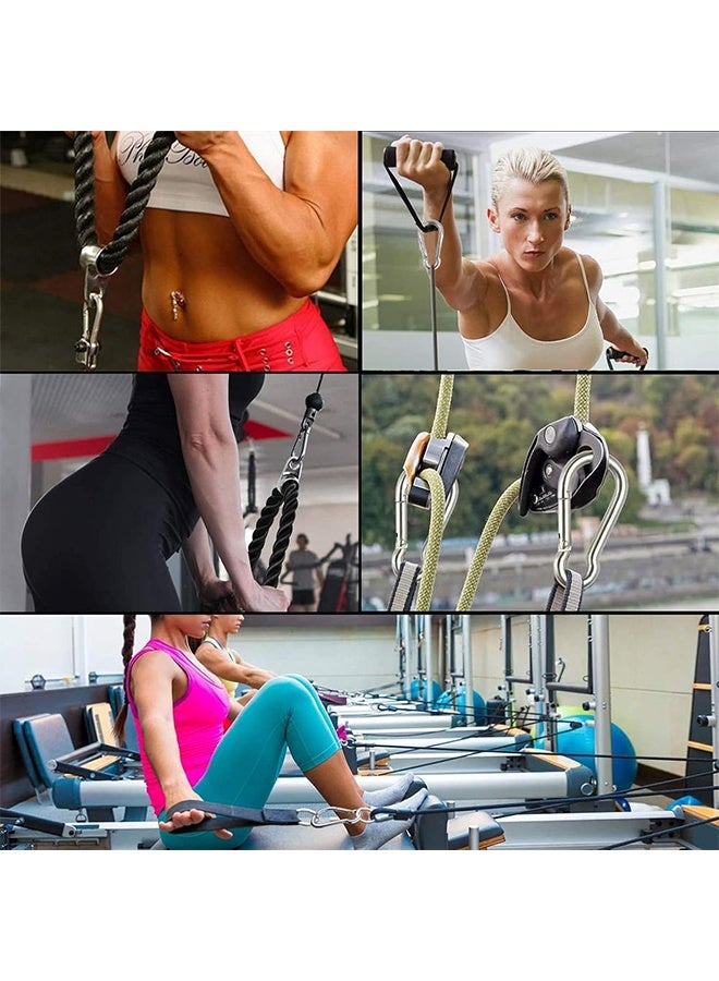 واي جيه مقصورة مفاتيح كارابينر قوية التحمل 2 قطعة، مقاطع مفاتيح ذات قفل تلقائي لتثبيت الحيوانات الأليفة، الأنشطة الخارجية، التخييم، التنزه، الأرجوحة، حزام مقود الكلب - Image 5