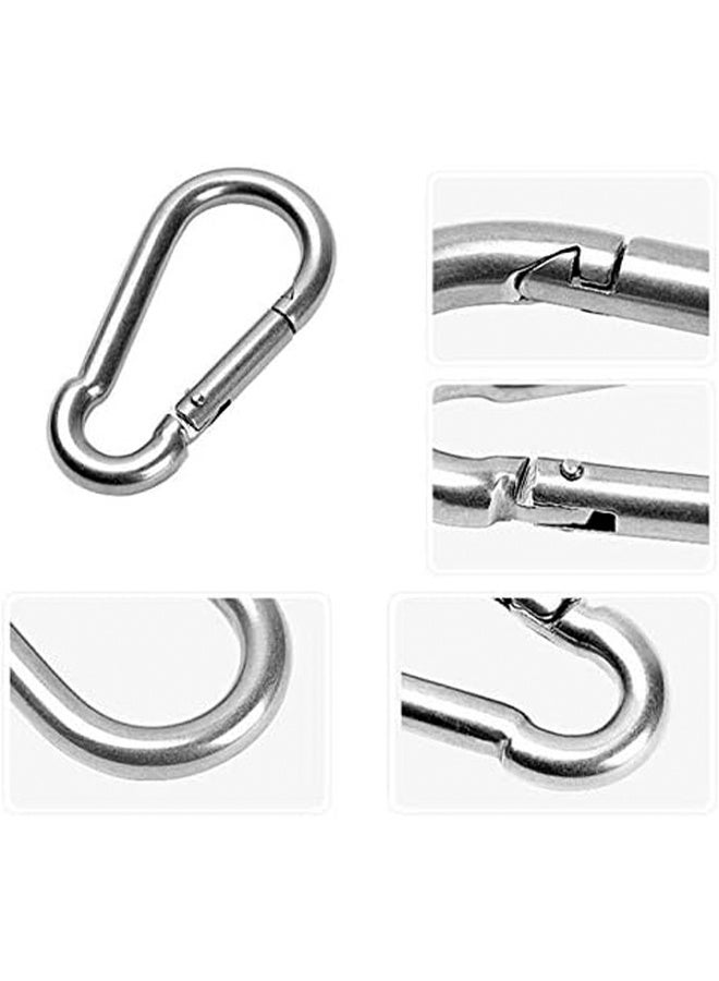 واي جيه مقصورة مفاتيح كارابينر قوية التحمل 2 قطعة، مقاطع مفاتيح ذات قفل تلقائي لتثبيت الحيوانات الأليفة، الأنشطة الخارجية، التخييم، التنزه، الأرجوحة، حزام مقود الكلب - Image 4