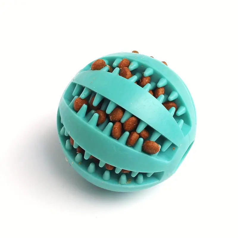 Generic Durable Rubber Dog Chew Ball Light blue