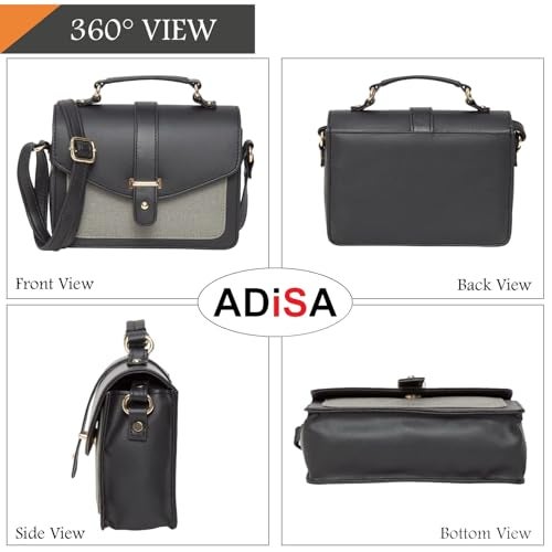 ADISA Women's Sling Bag (Gr-Black) - Image 3
