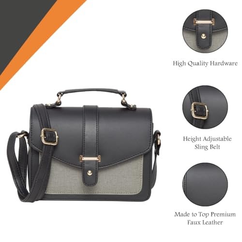 ADISA Women's Sling Bag (Gr-Black) - Image 4