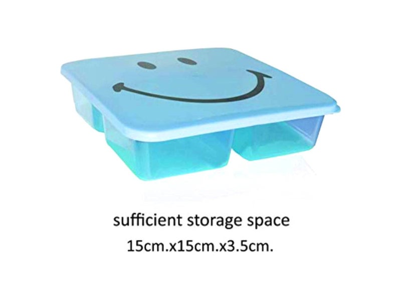 AR Shubhkraft Goodday Lunch Box for Kids Return Gifts in Bulk for Birthday Party and School Kids (Pack of 4, Multicolor, Plastic)